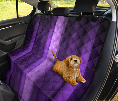 Purple Stripes Car Back Seat Pet Cover