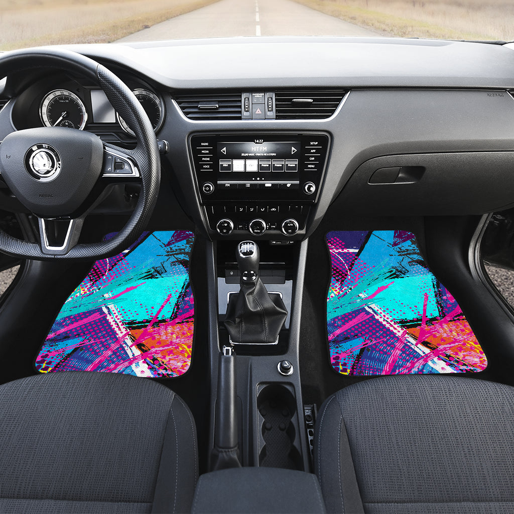 Colorful Abstract Car Floor Mats