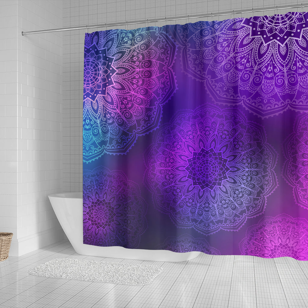 Purple Mandalas Shower Curtain