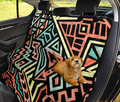 Colorful Tribal Car Back Seat Pet Cover