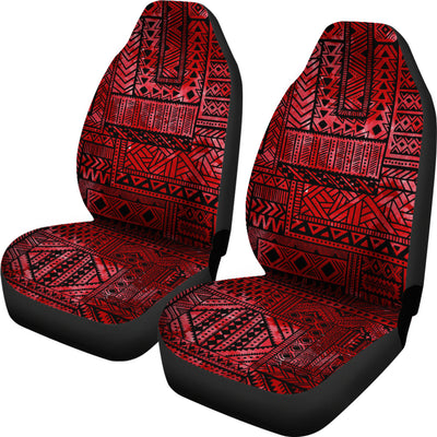 Red Tribal Abstracat Car Seat Covers