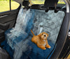 Blue Abstract (3) Car Back Seat Pet Cover