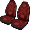 Red Oriental Car Seat Covers