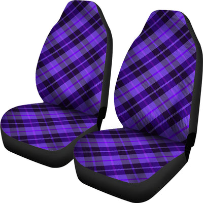 Purple Plaid Car Seat Covers