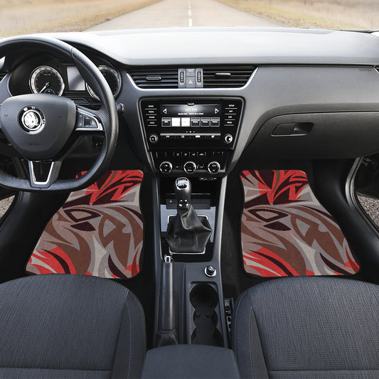 Abstract Tribal Car Floor Mats