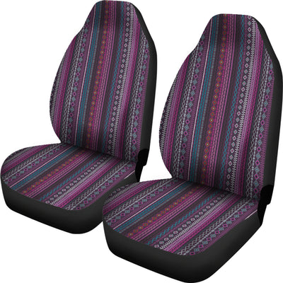 Purple Boho Stripes Decor V3 Car Seat Covers