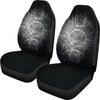 Black & White Grunge Basketball Court Car Seat Covers