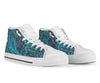 Teal Decor High Top Shoes - Black