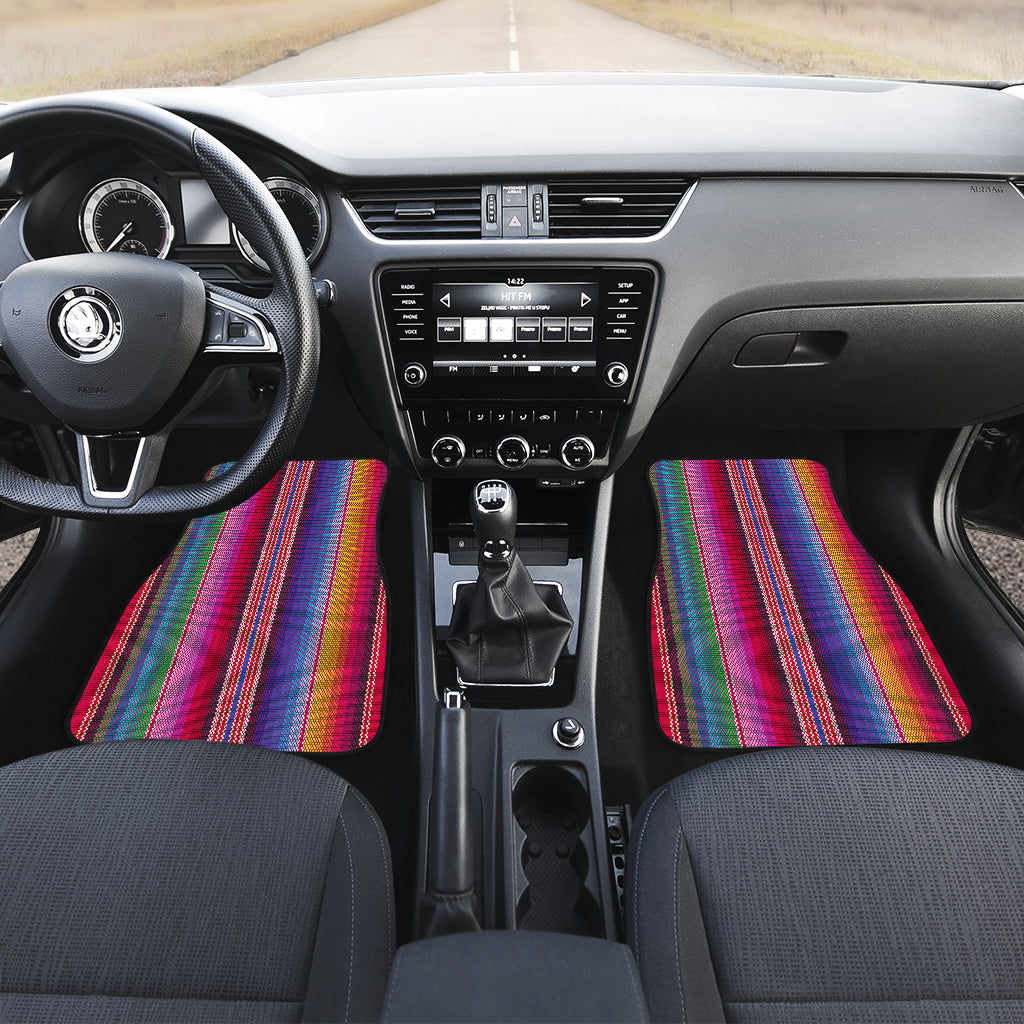 Colorful Rainbow Stripes Car Floor Mats