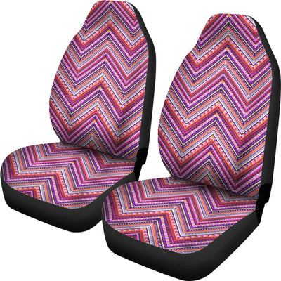 Pink Ethnic Zig Zag Car Seat Covers