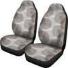 Grey Abstract Circles Car Seat Covers