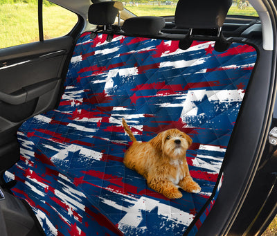 Abstract Red White & Blue Car Back Seat Pet Cover