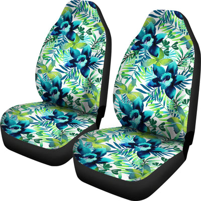 Green Flowers Car seat Covers