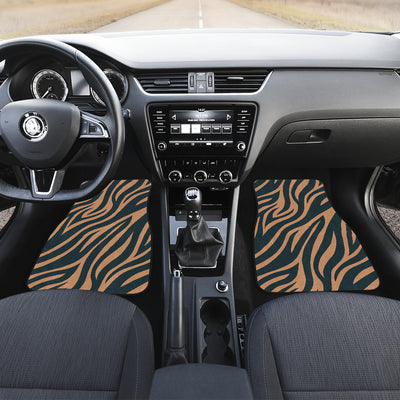 Brown Abstract Car Floor Mats