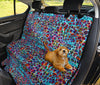 Colorful Leopard Print Car Back Seat Pet Cover