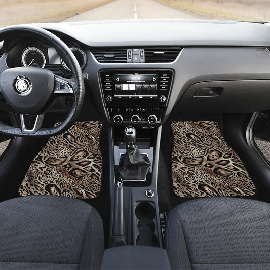 Leopard Print Car Floor Mats