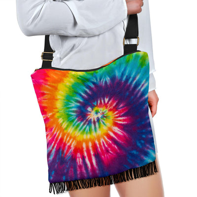 Colorful Tie Dye Spiral Crossbody Bag