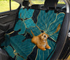 Green Flowers Car Back Seat Pet Cover