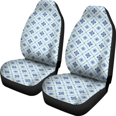 Blue Wallpaper Print Car Seat Covers