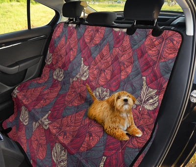 Tribal Leaves Car Back Seat Pet Cover