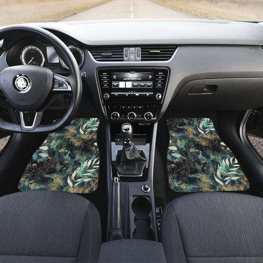 Green Leaves Car Floor Mats