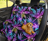 Colorful Weed Plant Car Back Seat Pet Cover