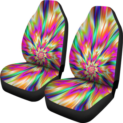 Colorful Psychedelic Car Seat Covers