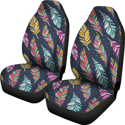 Colorful Feathers Car Seat Covers