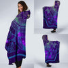Blue, Green, Purple Mandala Hooded Blanket