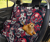 Sugar Skulls & Roses Car Back Seat Pet Cover