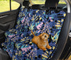 Blue Yellow Leaves Car Back Seat Pet Cover