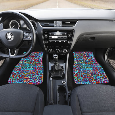 Colorful Leopard Print Car Floor Mats
