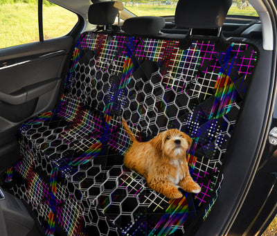 Honeycomb Abstract Car Back Seat Pet Cover
