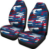 Abstract Red White & Blue Car Seat Covers