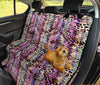 Pink Stripe Animal Print Car Back Seat Pet Cover