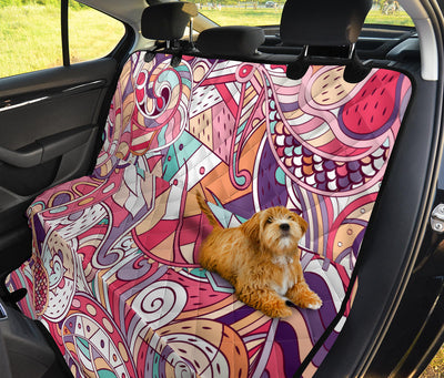 Colorful Decor Car Back Seat Pet Cover