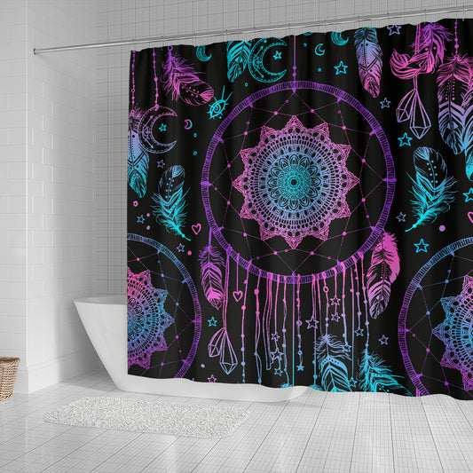 Pink & Purple Dream Catchers Shower Curtain
