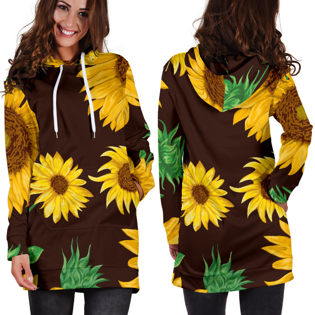 Sunflowers Womens Hoodie Dress
