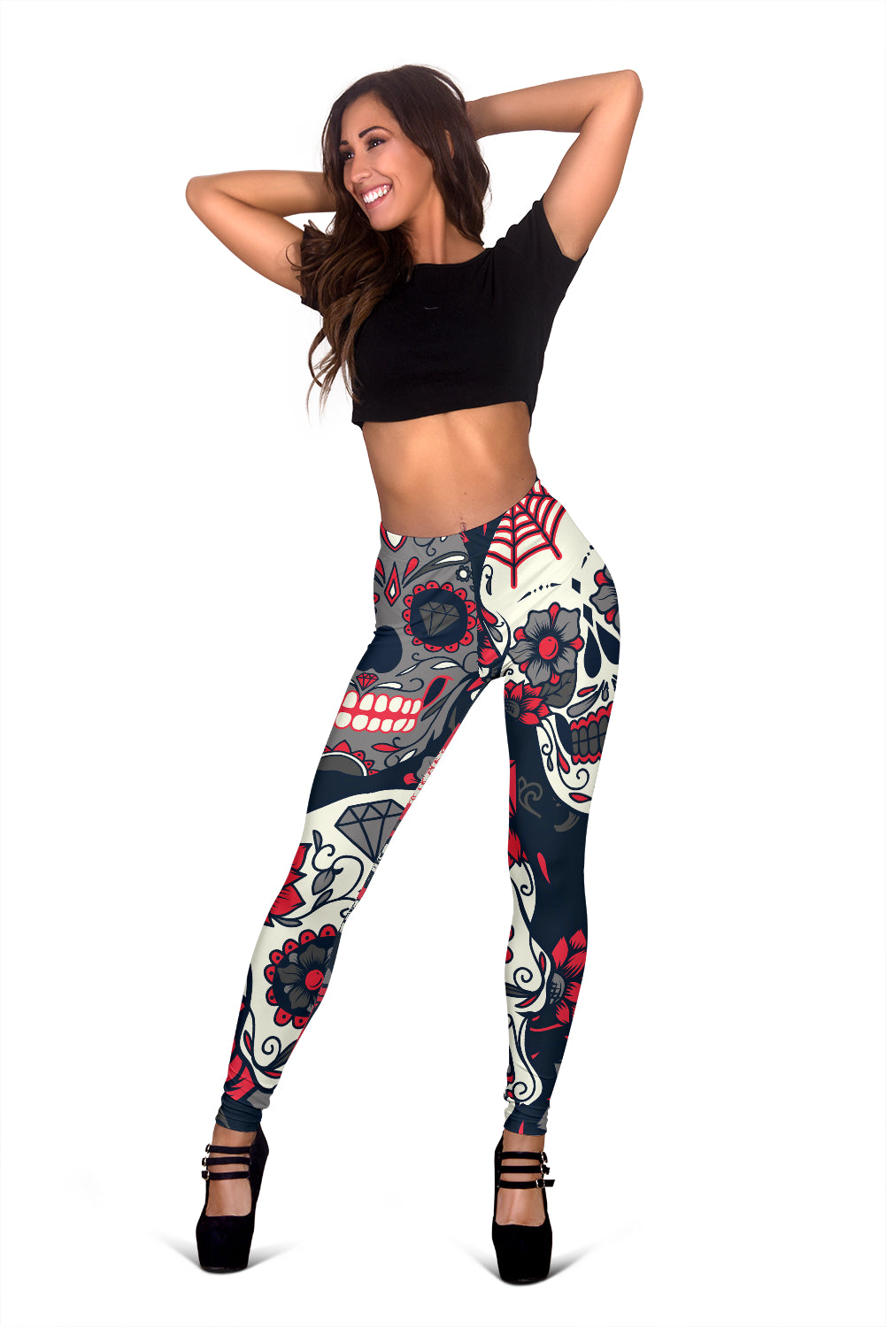 Sugar Skulls & Roses Leggings
