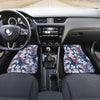 Blue Floral Car Floor Mats