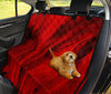 Red Feathers Car Back Seat Pet Cover