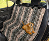 Brown Boho Ethnic Car Backseat Pet Cover