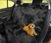 Grey Tie Dye Grunge Car Back Seat Pet Cover