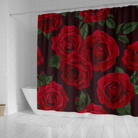 Red Roses Shower Curtain