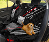 Black Red Abstract Car Back Seat Pet Cover