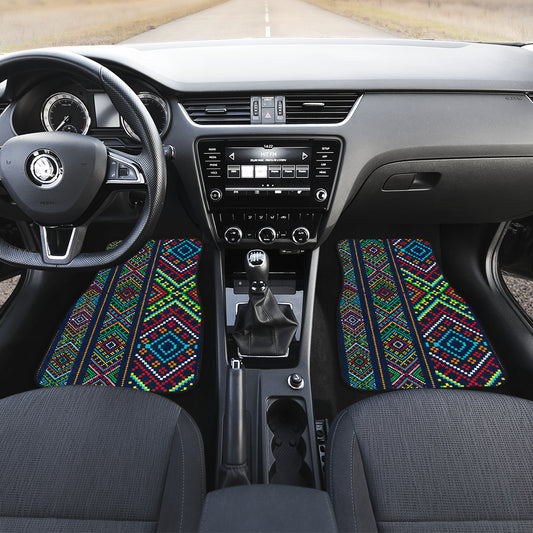 Colorful Ethnic Car Floor Mats