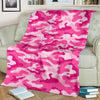Pink Camouflage Blanket