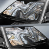 Gold Marble Print Car Sun Shades