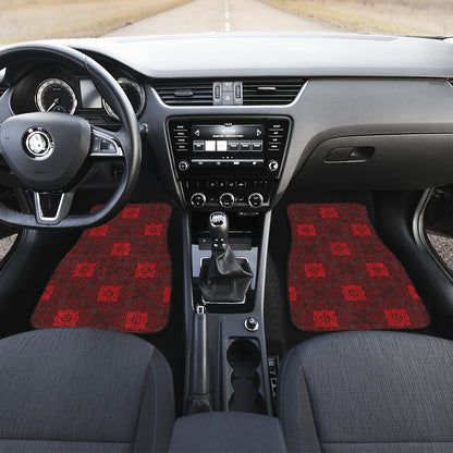 Red Oriental Car Floor Mats