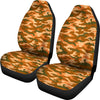 Orange Camouflage Car Seat Covers